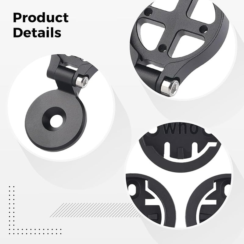 Aluminum Alloy Adjustable Angle Stem Mount For Wahoo Bryton Complete Set With Tools - Image 4
